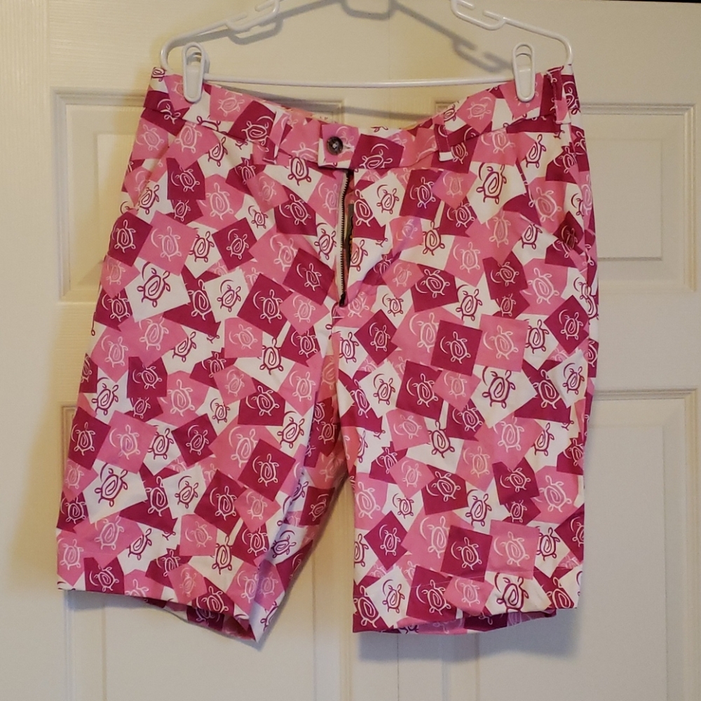 Men's Loudmouth Seaturtle print Golf Shorts
